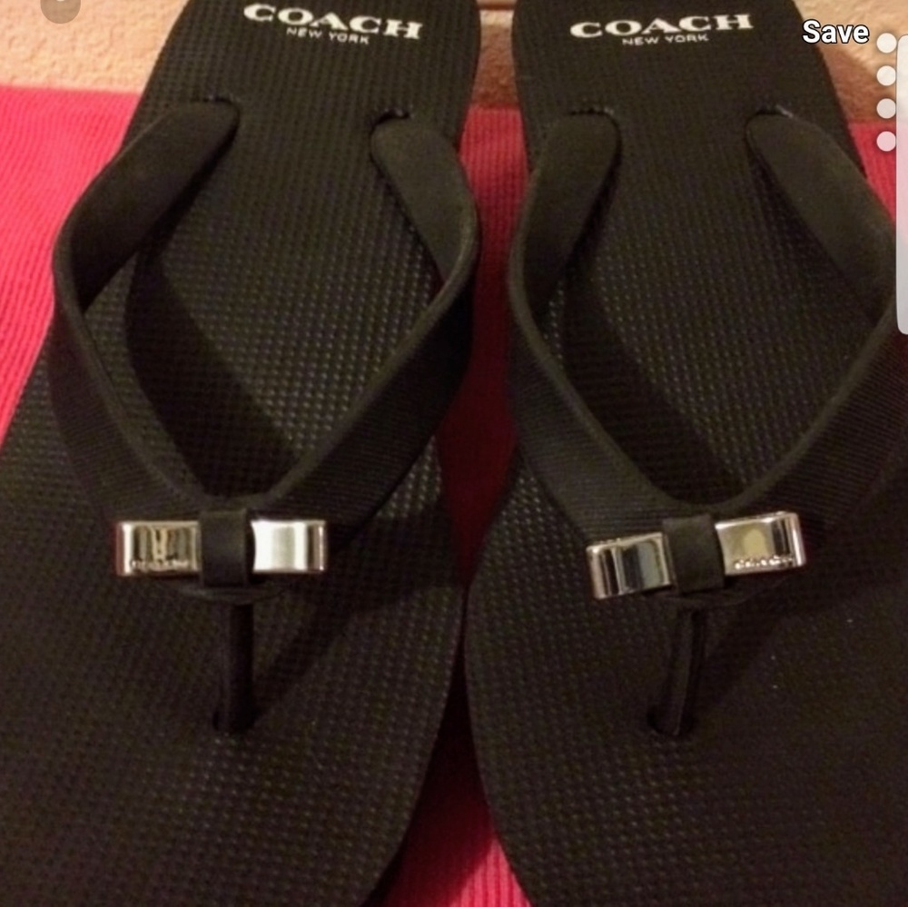 Coach flip flops